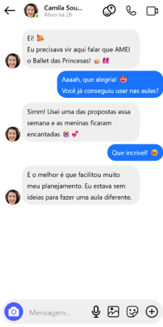 Depoimento de Camila Souza